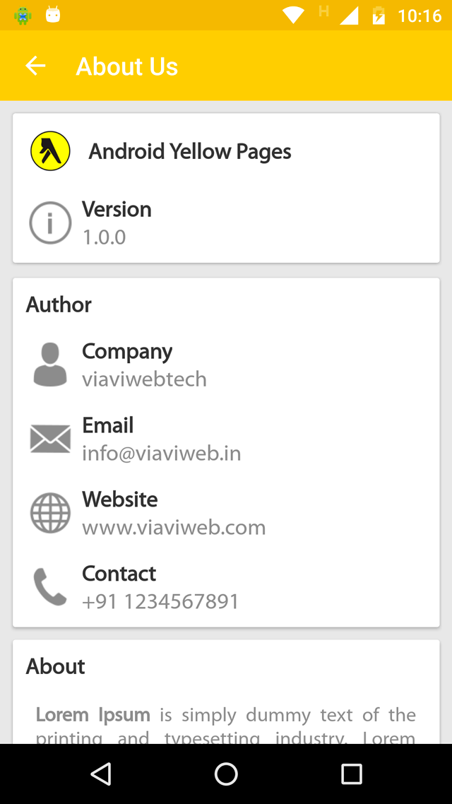 Android Yellow Pages (Place, Location, Search, Directory) by viaviwebtech